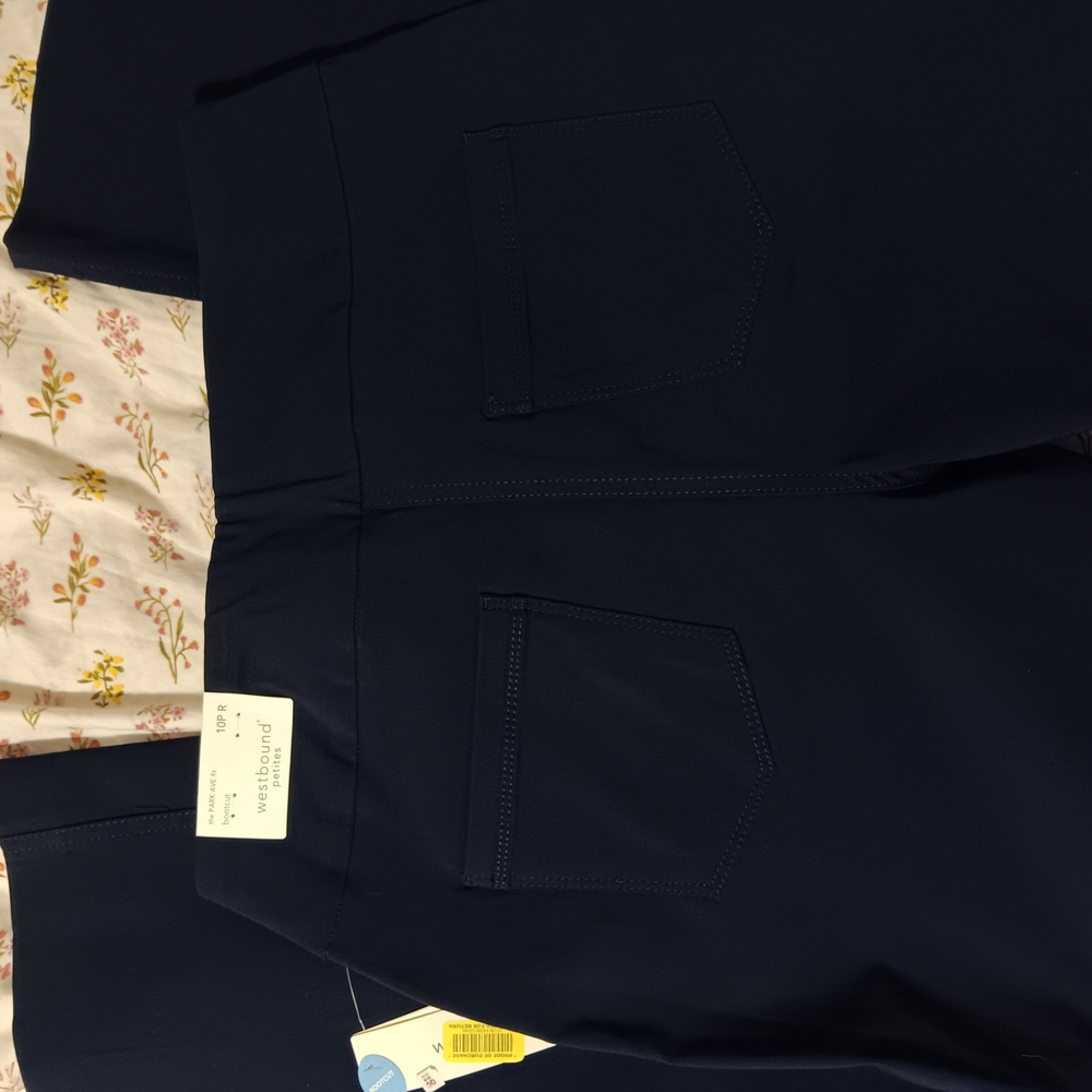 Westbound Navy Bootcut Pants - Picture 3 of 6
